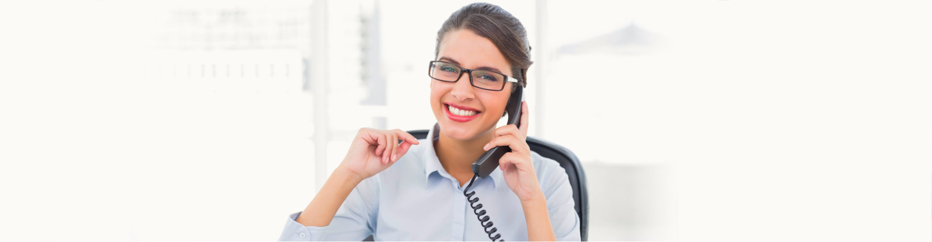 a lady answering a phone call